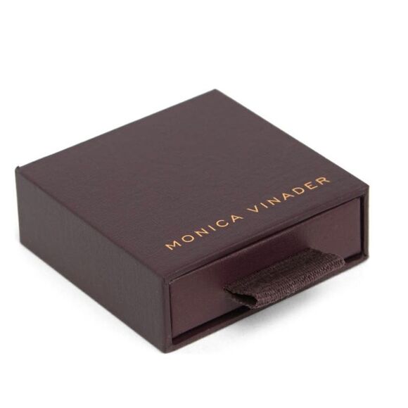 Monica Vinader Sterling Silver Siren Mini Kyanite Nugget Huggie Earrings, NWT - Picture 5 of 16